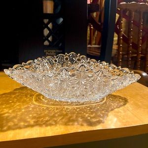 Antique Crystal American Brilliant Cut Glass bowl